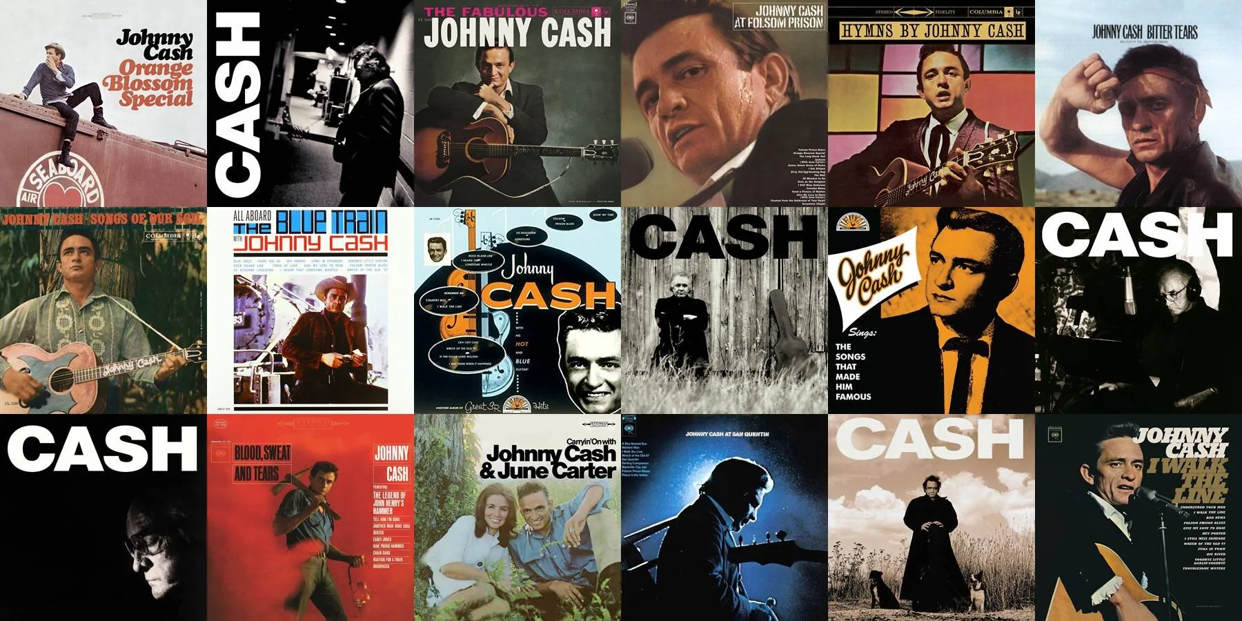 JOHNNY CASH-DISCOGRAPHY